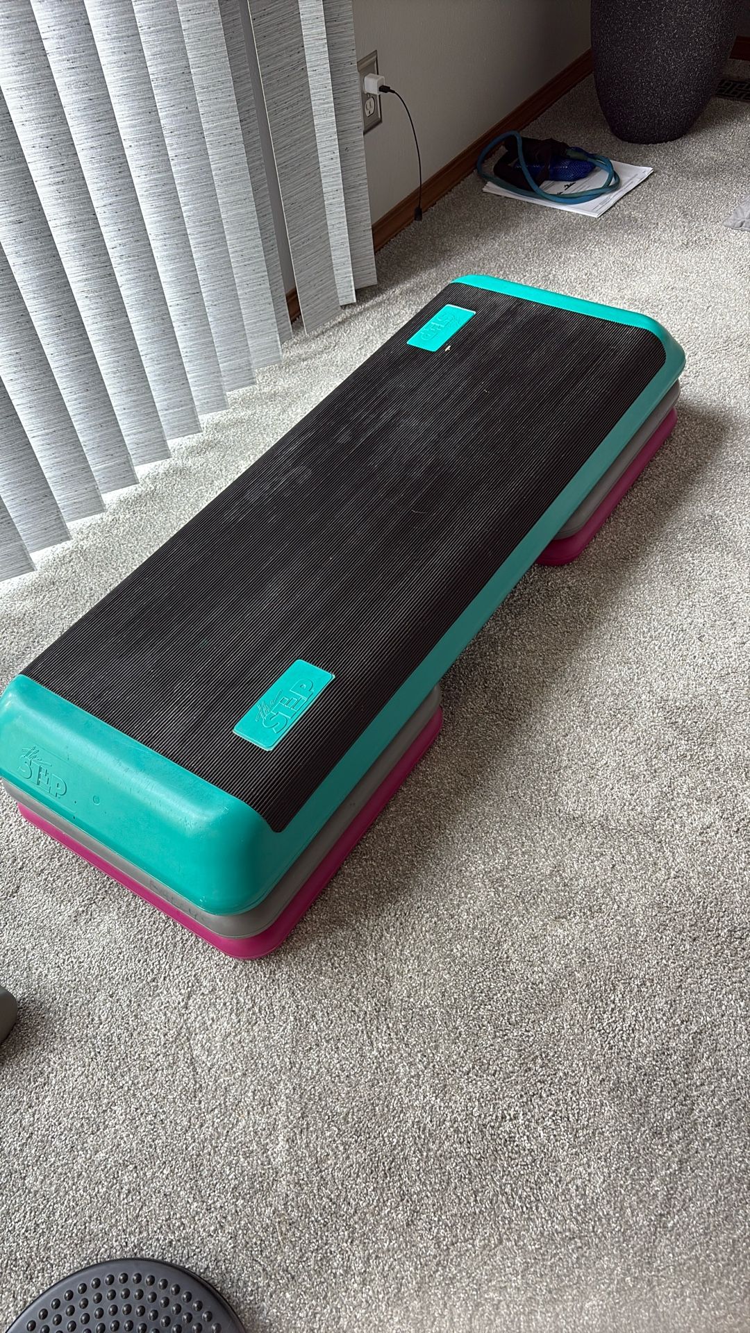 The Step Fitness Platform With Risers