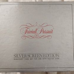 Trivial Pursuit Silver Screen Edition Cards 1981 Edition 