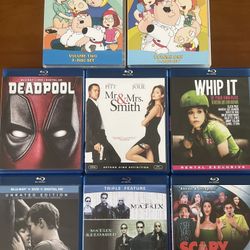 Blu-Ray Videos For Sale $20