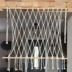 Hanging BOHO Macrame Decor 34.5”x35.5” just $10