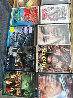 Dvd movies ($3 dollars each movie).  2 for $5 dollars.