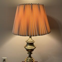 Vintage STIFFEL #6012S Solid  Brass 30”Table Lamp, Excellent Condition!