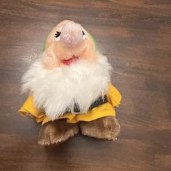 Vintage Walt Disneyland Disney World Bashful Plush Toy 8" Korea Seven Dwarfs