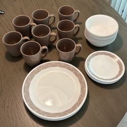 Corelle  (Service for 8 - Includes Mugs)