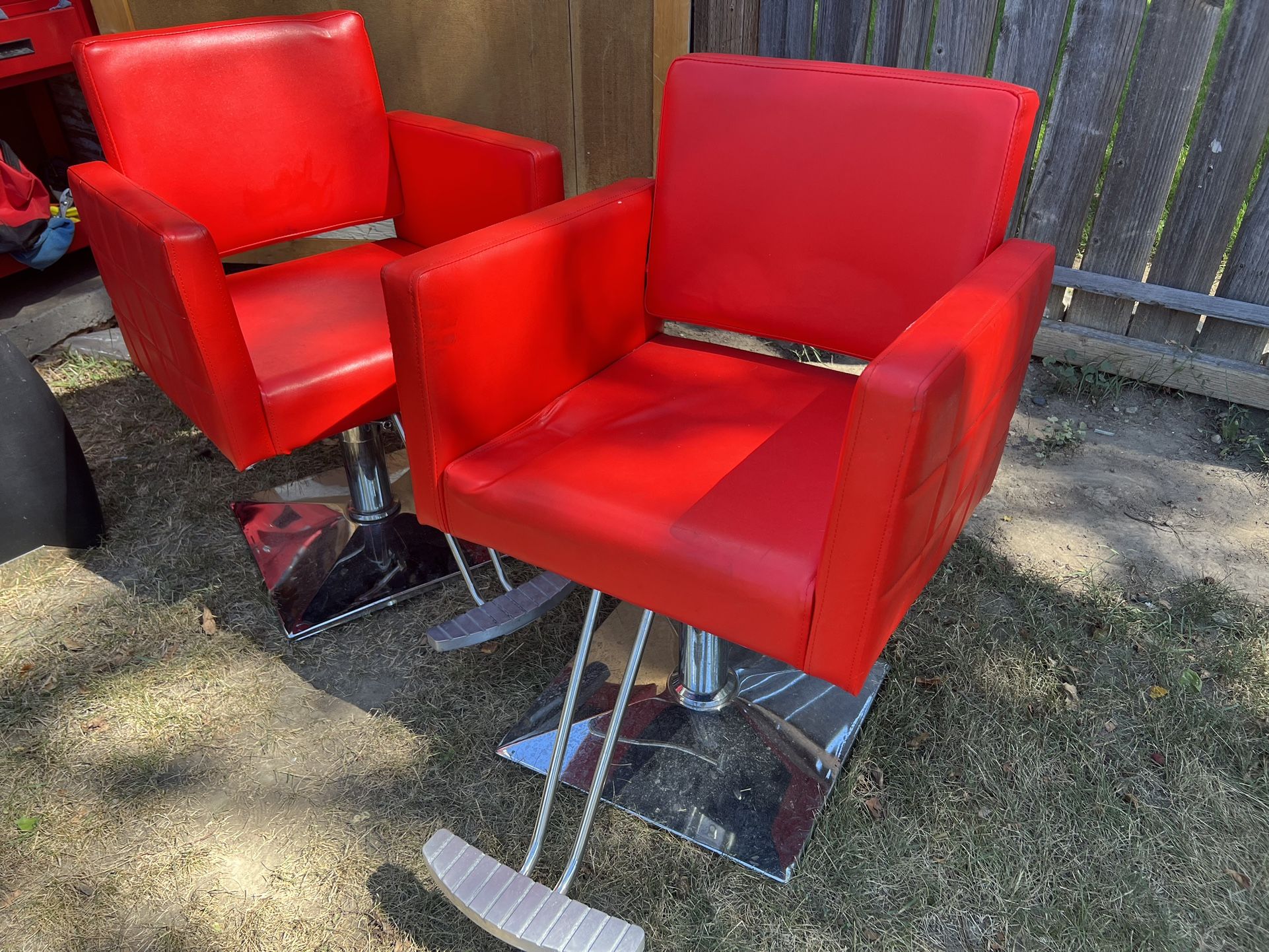 6 Matching Barber Chairs