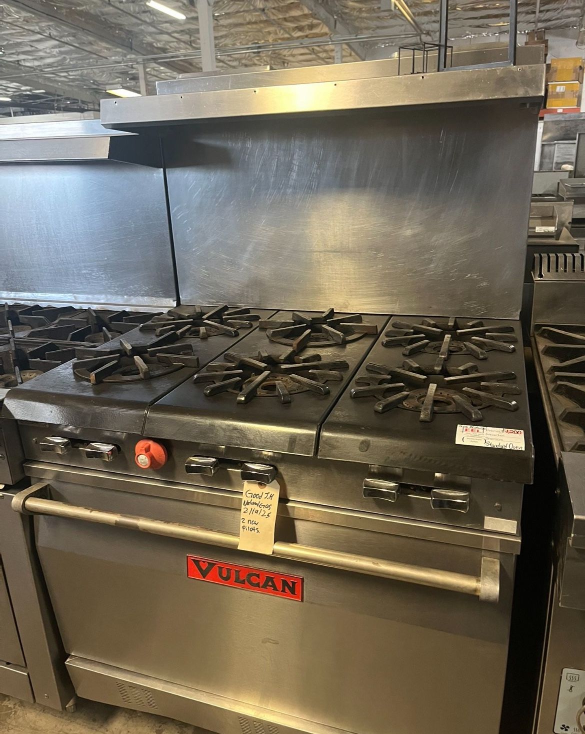 Vulcan 6 Griddle Range Standard Oven