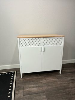 Sideboard buffet cabinet metal storage night stand