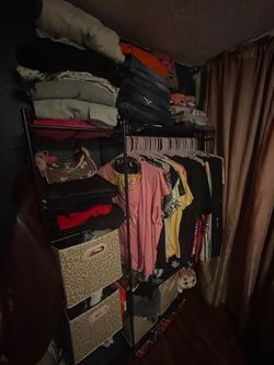 Portable Wardrobe with shoes rack