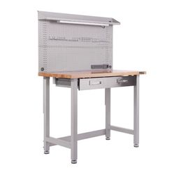 Seville Classics UltraHD Lighted Workbench, 48" W x 24" D x 65.5" H Brand New In Box