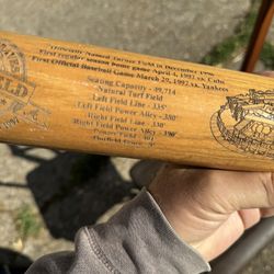 Turner Field First Regular Season Game, April 29, 1997 Commemorative, Engraved Baseball Bat, #937