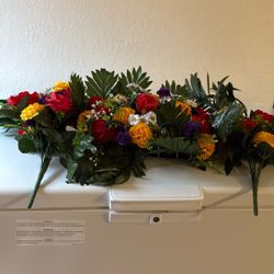 Cemetery Saddle With Flora Side Flowers