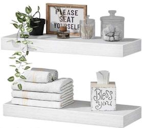 New floating shelves