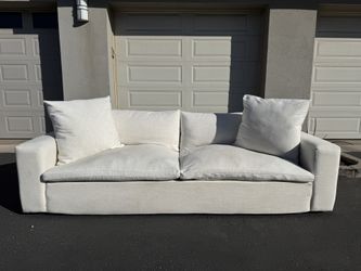 Living Spaces Beige Utopia Cloud Couch