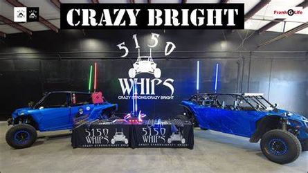 IN STOCK 5150 187 Whips rock lights fangs dome lights for SXS UTV SIDE BY SIDES (WE FINANCE)