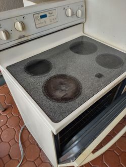 Stove range oven glass top smooth surface