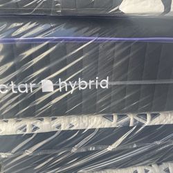 Hybrid pillow top  nectar 14” mattress 340$