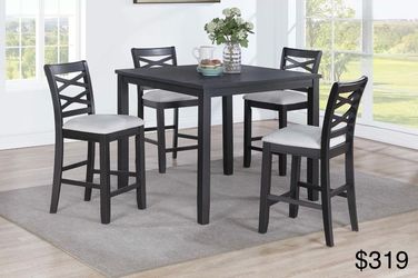 Counter height dining table set