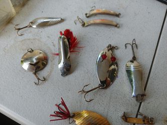 Vintage spoon fishing lures