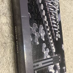 Rockville RCM pro professional cardioid condenser microphone, isolation shield, studio headphones