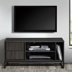  DARK ESPRESSO Faux Wood TV Stand - 47" L