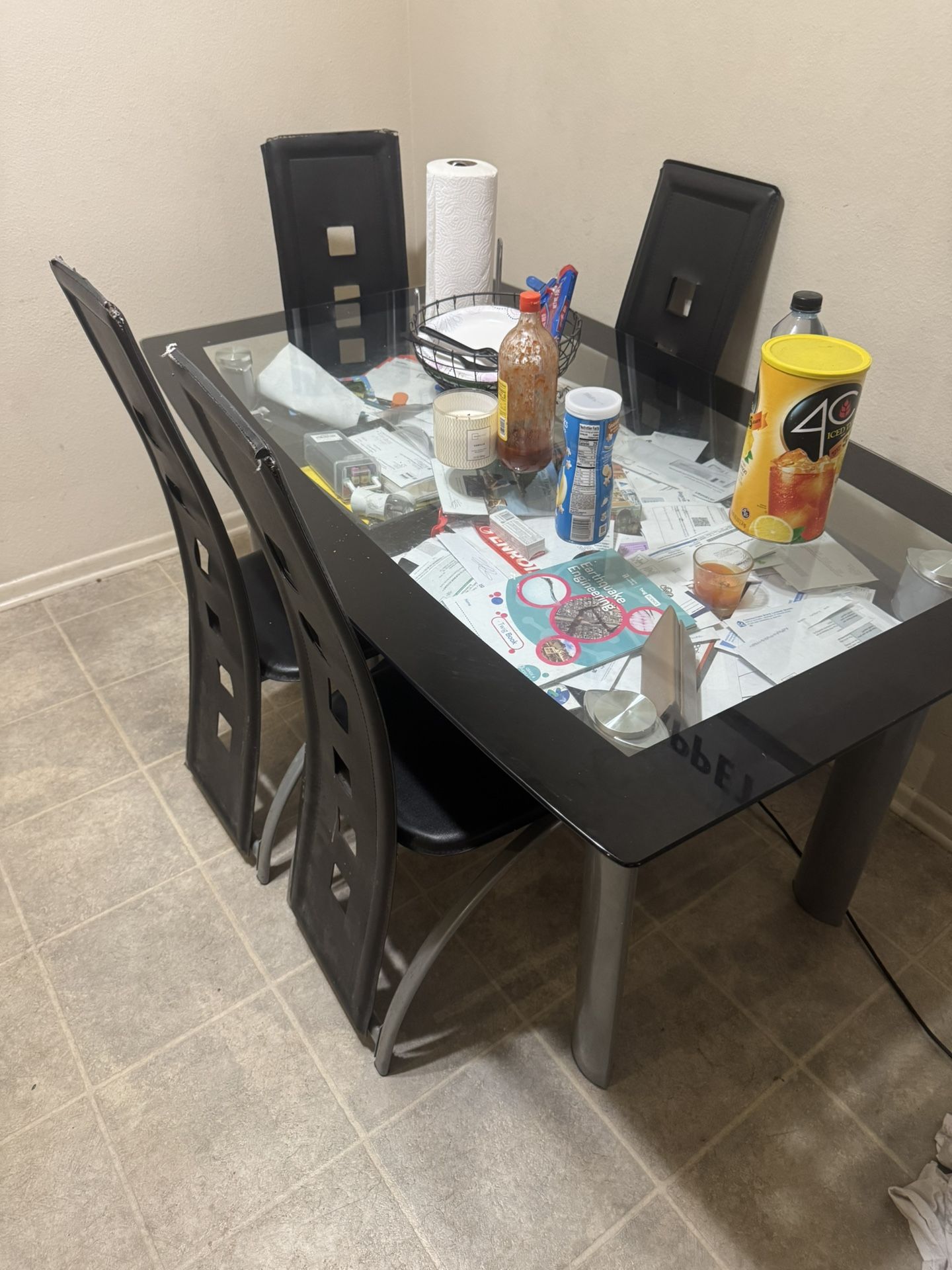 Dining Table With 4 Chairs