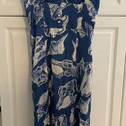 Urban Outfitters Blue and White Midi Dress - M - Excellent Condition though Wrinkled from Storage