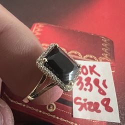 10K Solid Gold Ring For Wedding 3.3Gr Size 8