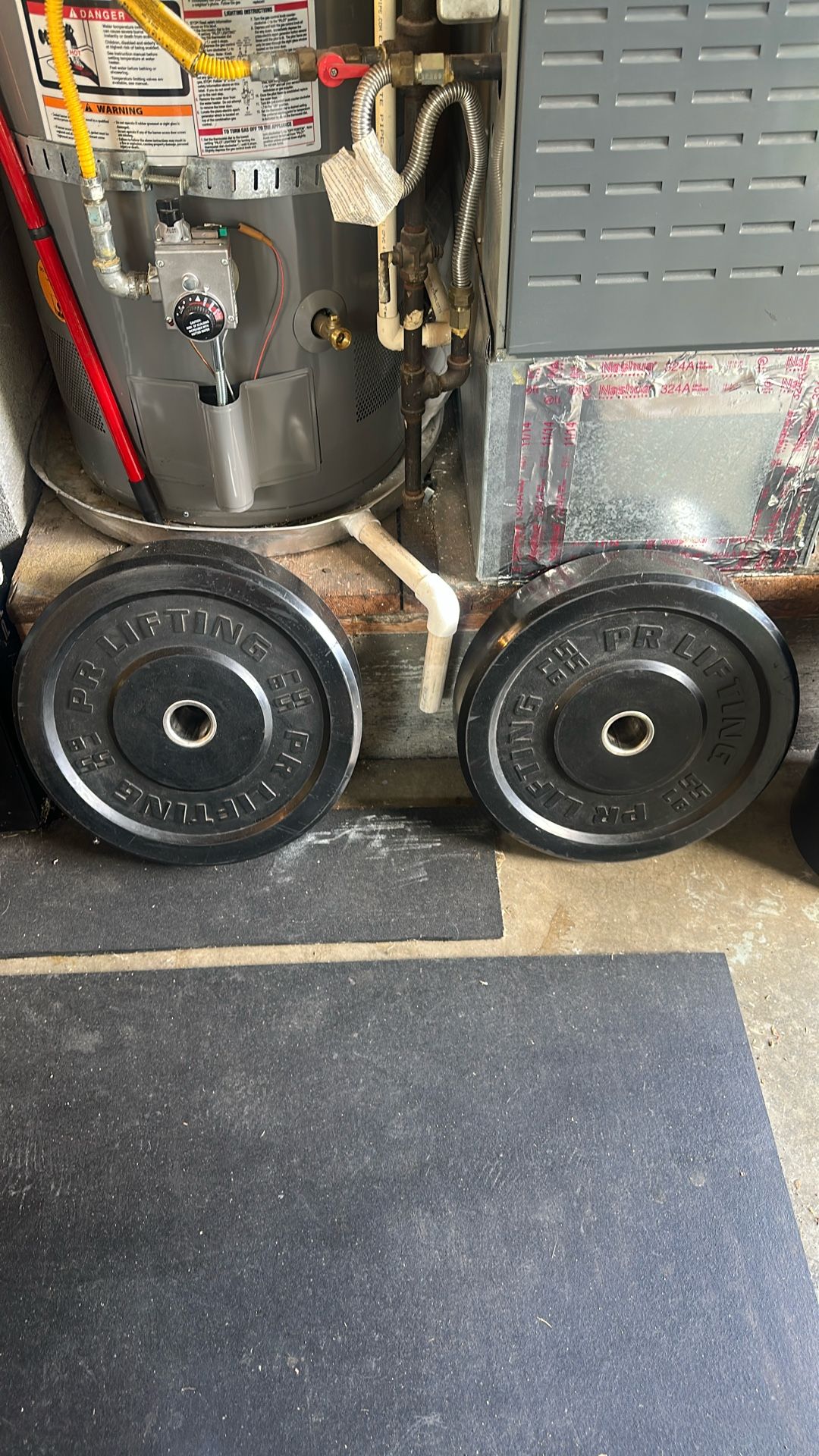 55lb Rubber Bumper Plates 