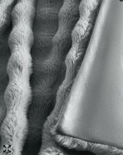 Brand New! House & Home By Lynda Reeves Lux Faux Fur Throw blanket Gray Color (original packed never opened) 60” x 70”