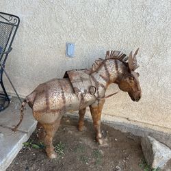 Donkey Metal Yard Front Backyard Garden Home Yard Decor Ornament