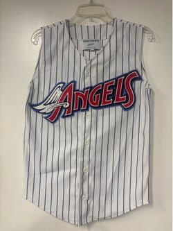 Men’s Vintage Anaheim Angels Baseball Vest No Sleeve Jersey