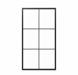 NEW Pinky’s Custom Black Steel Window – 47.5” x 95.5”