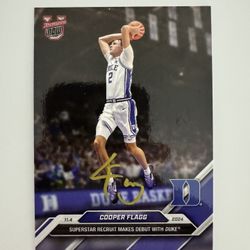 SIGNED Cooper Flagg Rookie - Bowman U Now #1 - 2024-25