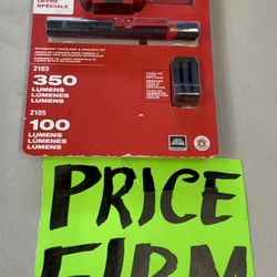 Milwaukee 350 Lumens LED Headlamp and 100 Lumens Aluminum Pen Light with Clip