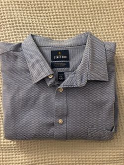 Stafford Men’s Dress Shirt - Blue - XXL