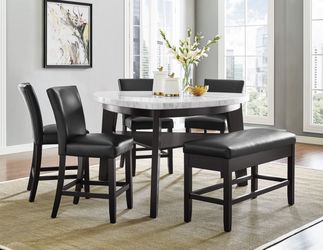 BEAUTIFUL Marble Table 5 piece Set