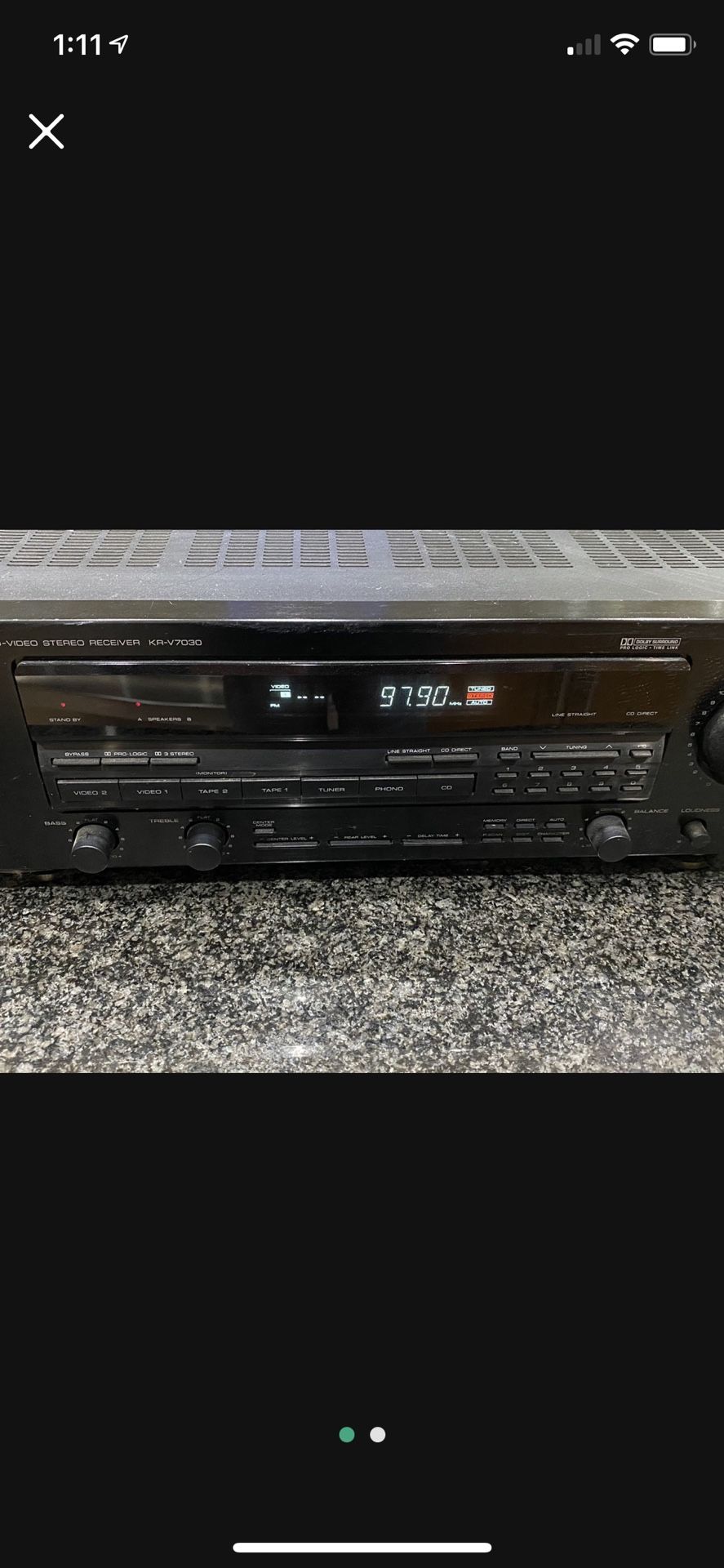 Kenwood Kr-V7030 Surround Sound Receiver