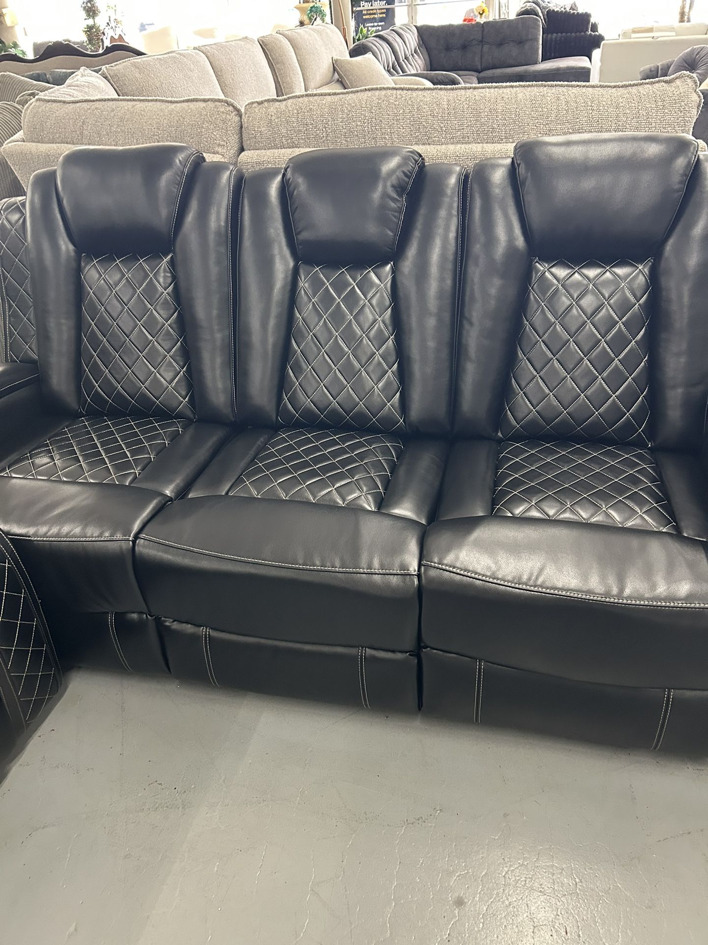 Power Recliner Sofa Love Seat with Reading Lights/floor Lights Cup Holders And Woofers