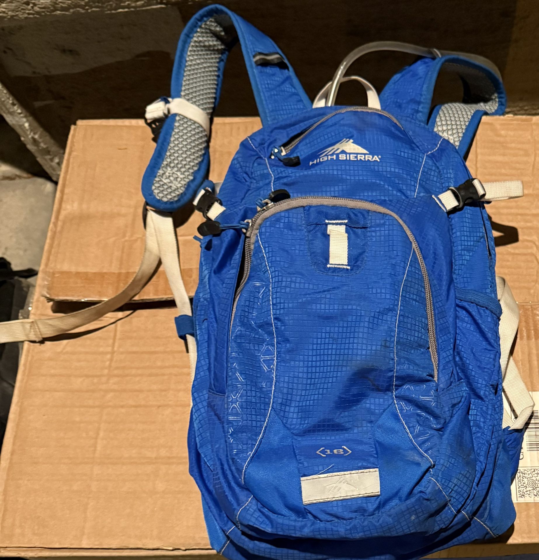 High Sierra Hydration Backpack Blue - with bladder