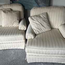 High End Alexvale Matching Chairs With Ottoman