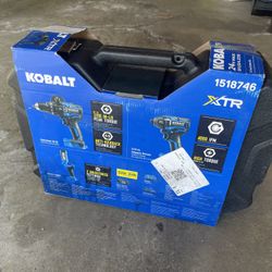 Kobalt XTR 24-volt 3-Tool Brushless Power Tool Combo Kit with Hard Case (2-Batteries and Charger )