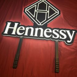 Large light up Hennesy sign