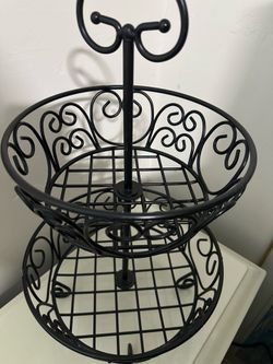 new metal fruit basket