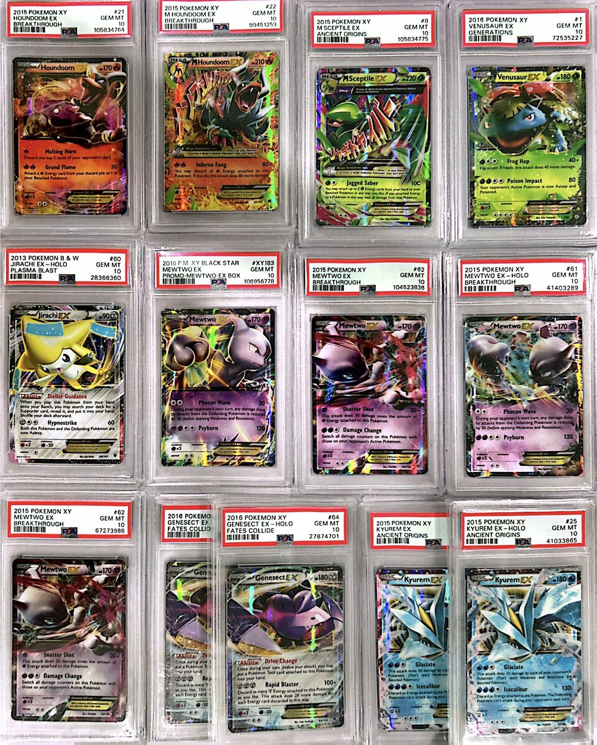 Pokemon PSA 10 Slabs Mid Era Half Art Lot 