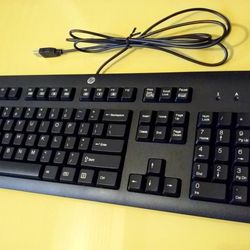 HP USB Wired Full Size Computer Keyboard