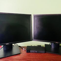 Dell 24” Monitors (Total 2 Pcs)