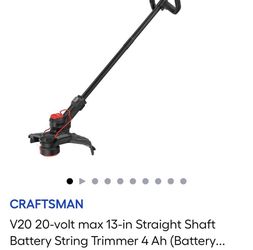 Craftsman Weed Wacker Battery and Charger Included