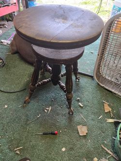 Antique piano stool