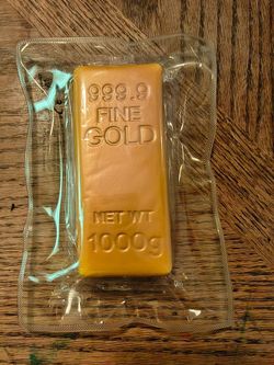 Brand New Gold Bar Squishy