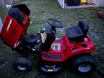 Gas mower with wheels